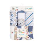 Toalla con Capucha y Paños Azul