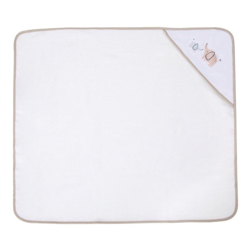 Set de Baño Toallas con Capucha y Paños Faciales Elefantes Beige
