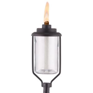 Antorcha Exterior Convertible de Vidrio y Metal 65 Plg