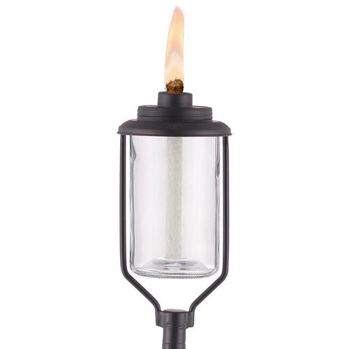 Antorcha Exterior Convertible de Vidrio y Metal 65 Plg