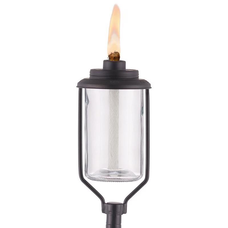 Antorcha Exterior Convertible de Vidrio y Metal 65 Plg