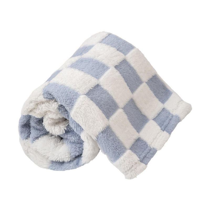 Frazada Cuadritos Azul