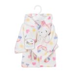 Bata de Franela con Arcoiris