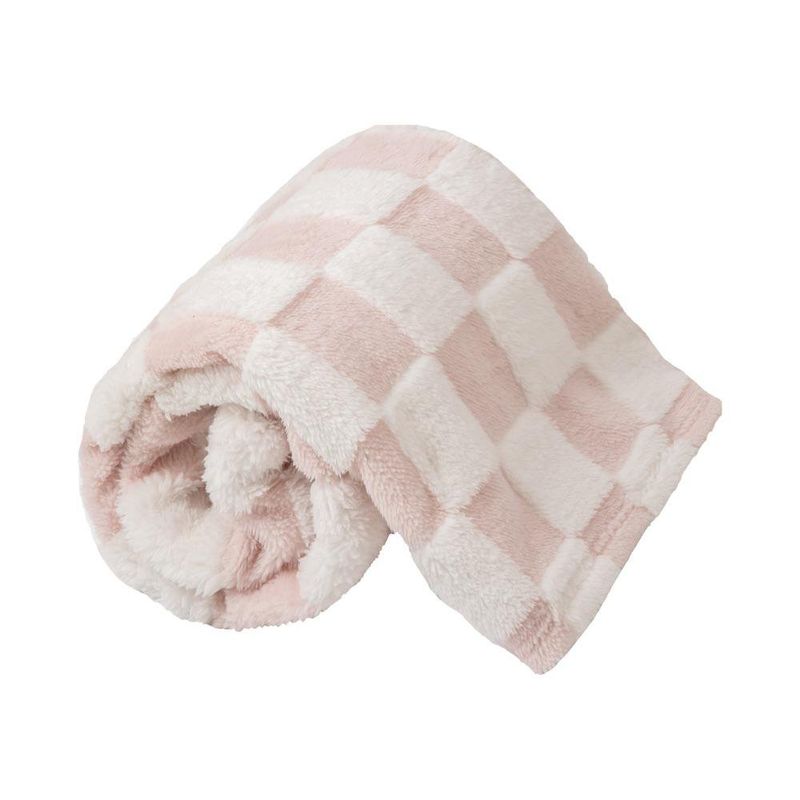 Frazada de Cuadritos Rosado