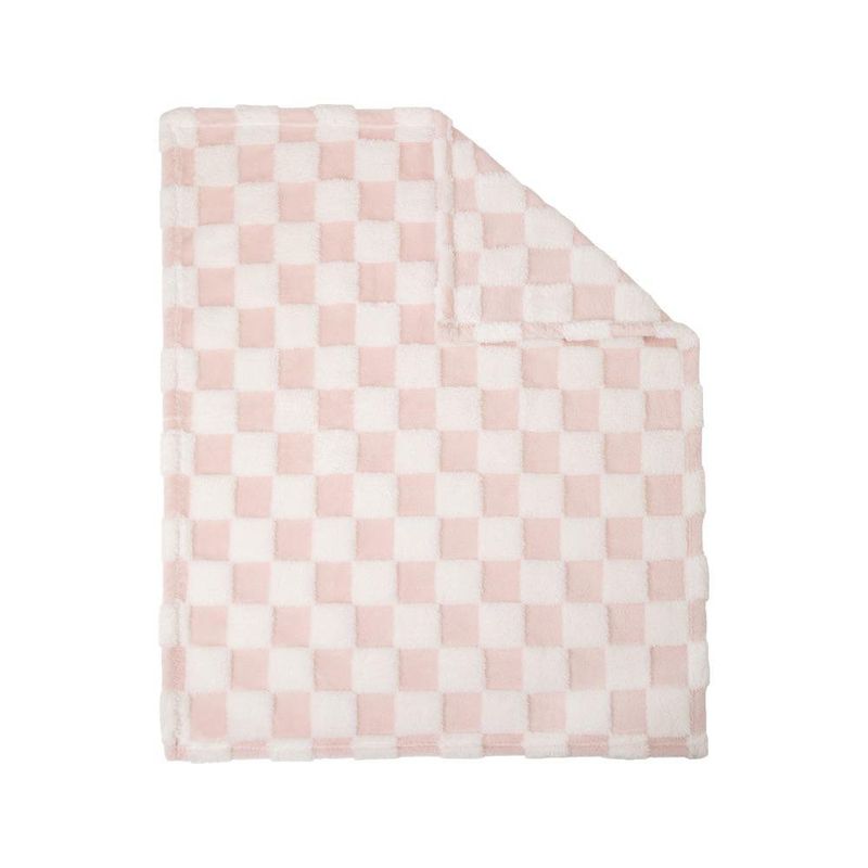Frazada de Cuadritos Rosado