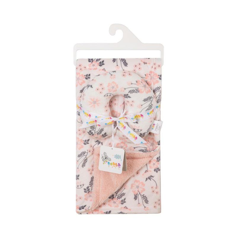 Set de Frazada y Almohadita para Bebé Diseño Floral
