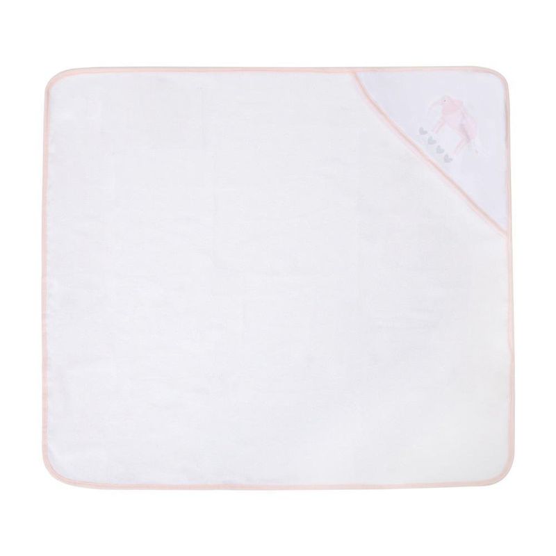 Set de Baño Toallas con Capucha y Paños Faciales Elefantes Rosa