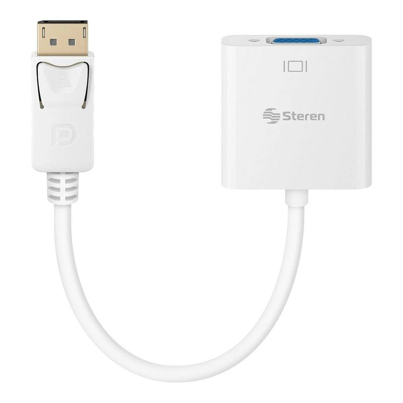 Adaptador DisplayPort a VGA Blanco