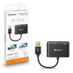 Adaptador USB 3.0 A HDMI - VGA Color Negro