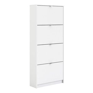 Zapatera Blanca con 4 Puertas