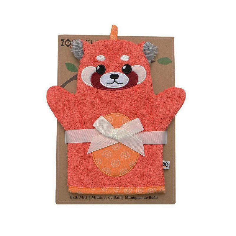 Guante De Baño Panda Rojo - Zoocchini