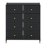 Organizador con 8 Gavetas Cuero Negro