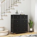 Organizador con 8 Gavetas Cuero Negro