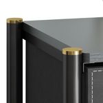 Organizador con 8 Gavetas Cuero Negro