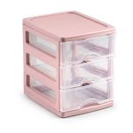Organizador con 3 Gavetas Rosa