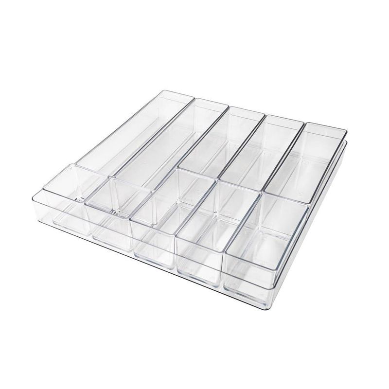 Set Transparente de Organizadores para Escritorio