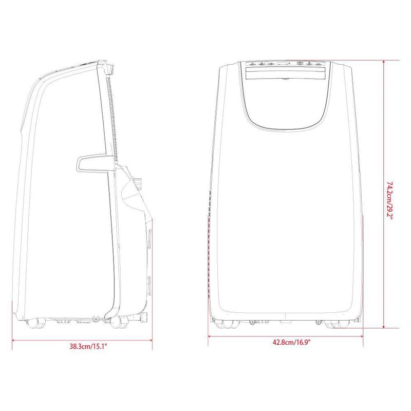Aire Acondicionado Portátil de Alta Potencia 12000 BTU
