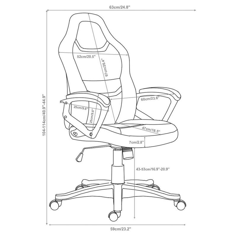 Silla Racing con Brazos