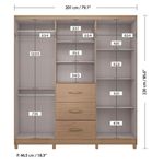 Clóset Londy Café con Espejo