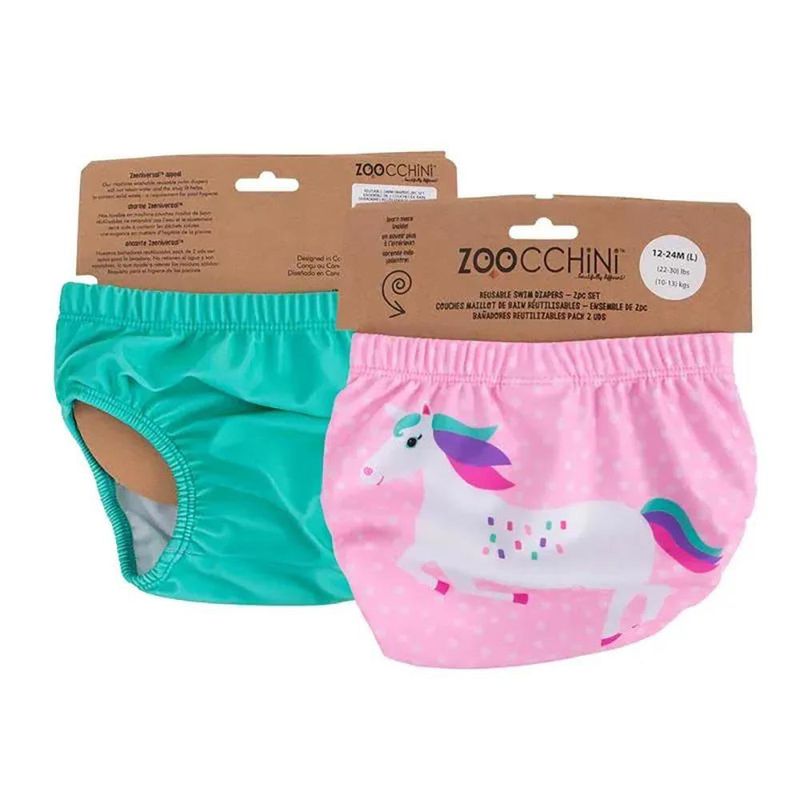 Pañal De Agua Reutilizable Una Unicornio 2 Pzas 12-24M