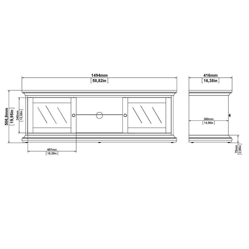 Rack para TV Monet Blanco