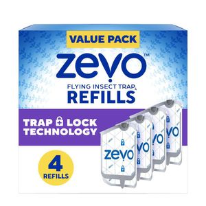 Cartuchos de Repuesto Zevo para Trampa de Insectos Voladores, Paquete de 4