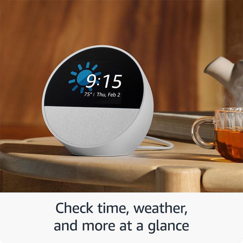 Amazon Echo Spot con Alexa Negro