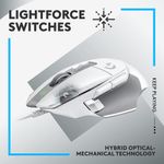 Mouse Gaming Alámbrico Logitech G502 X Blanco