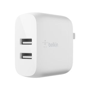 Cargador de Pared Belkin con 2 Puertos USB-A y Cable USB-C 24W