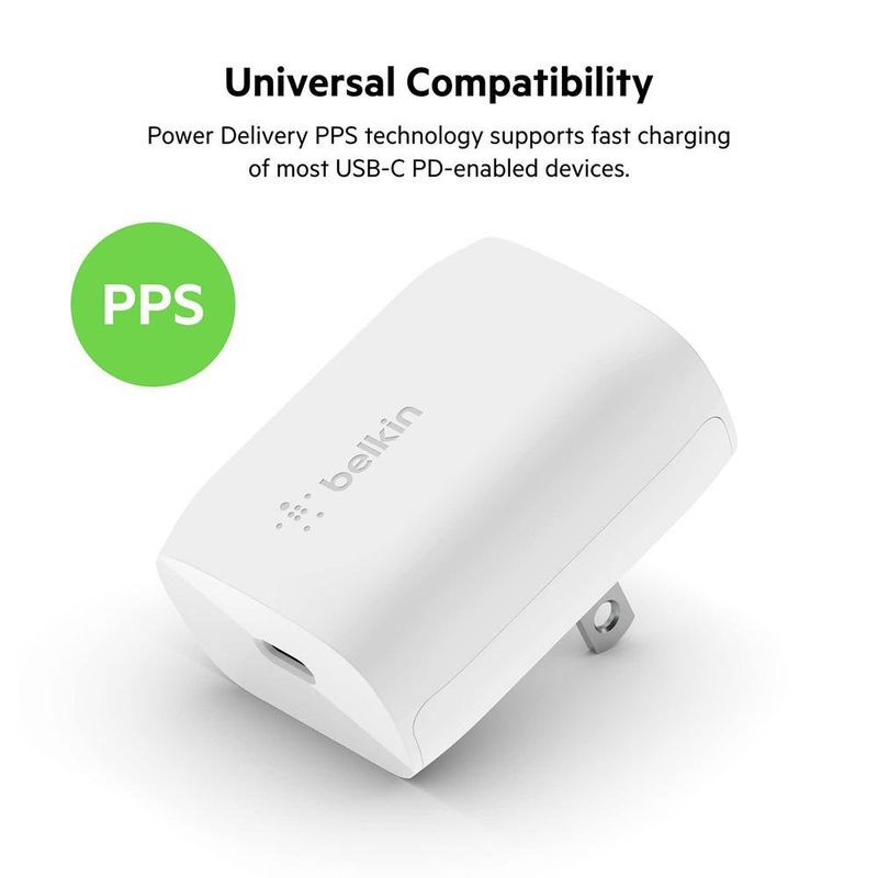 Cargador de Pared USB-C Blanco 20W
