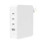 Cargador de Pared GaN con 4 Puertos Blanco 140W