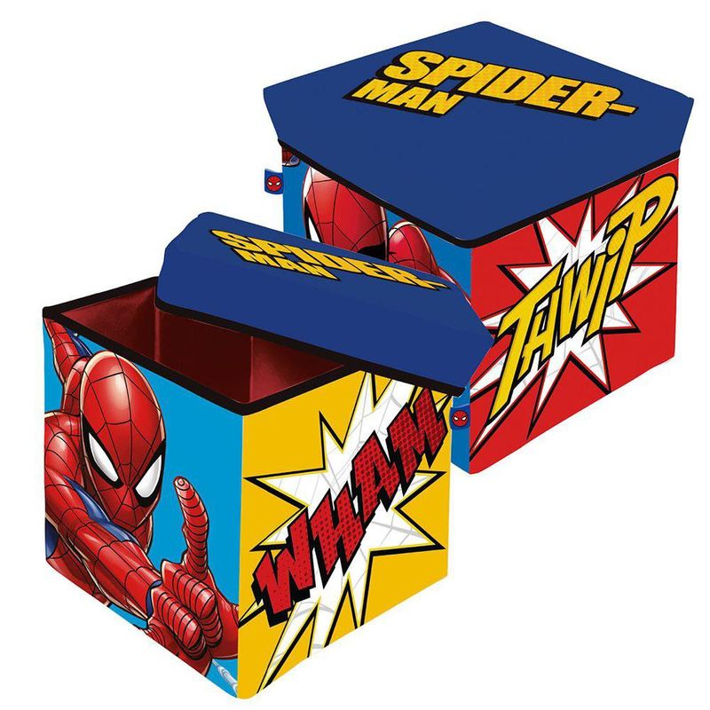 Taburete de Almacenamiento Diseño Spider-Man