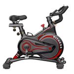 Bicicleta de Spinning Magnética con Disco de 8 kg y Monitor LCD para Cardio en Casa