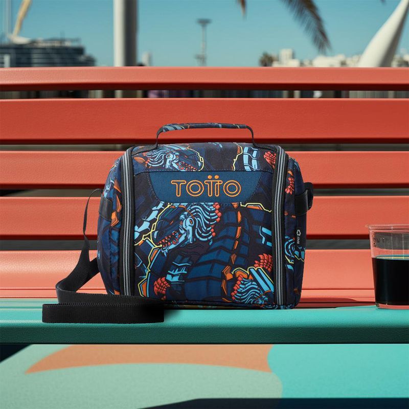 Lonchera Bicolor Negra Resaltador Eco-Friendly