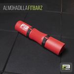 Almohadilla para Barra Olímpica con Espuma de Alta Densidad y Correas Color Rojo