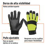 Guantes De Poliéster Negros Con Palma Recubierta Unitalla - Truper