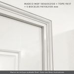 Marco de Mdf Beige de 1x6x213 Cm