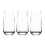 Set de 3 Vasos Altos Lal Transparente de 16 Onzas