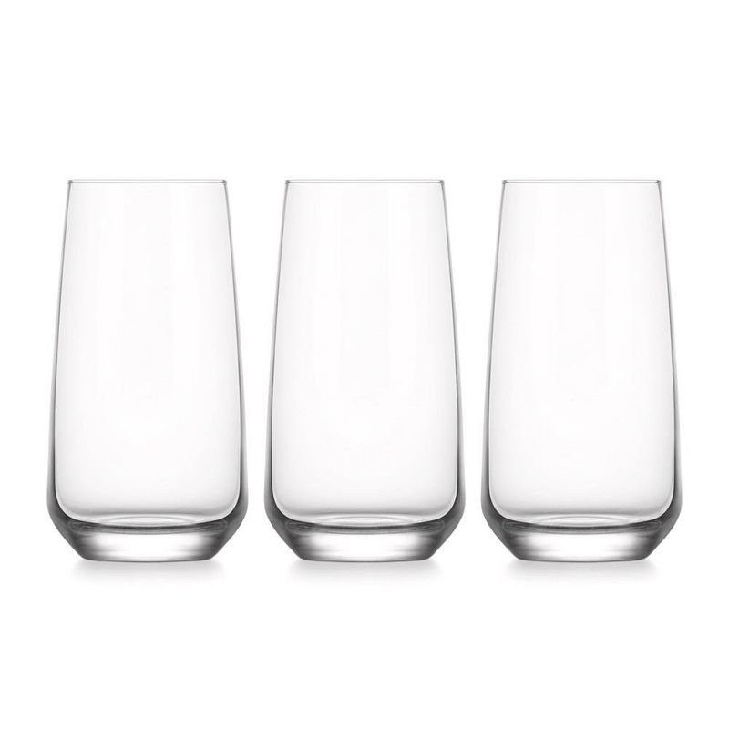 Set de 3 Vasos Altos Lal Transparente de 16 Onzas