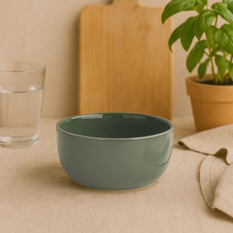 Plato Hondo Verde Oscuro