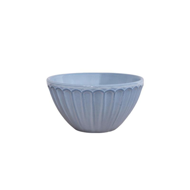 Bowl de Cerámica Estilo Elegante Celeste Tornasol 6.1 Plg