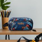 Estuche Multiuso Azul y Naranja Agapec