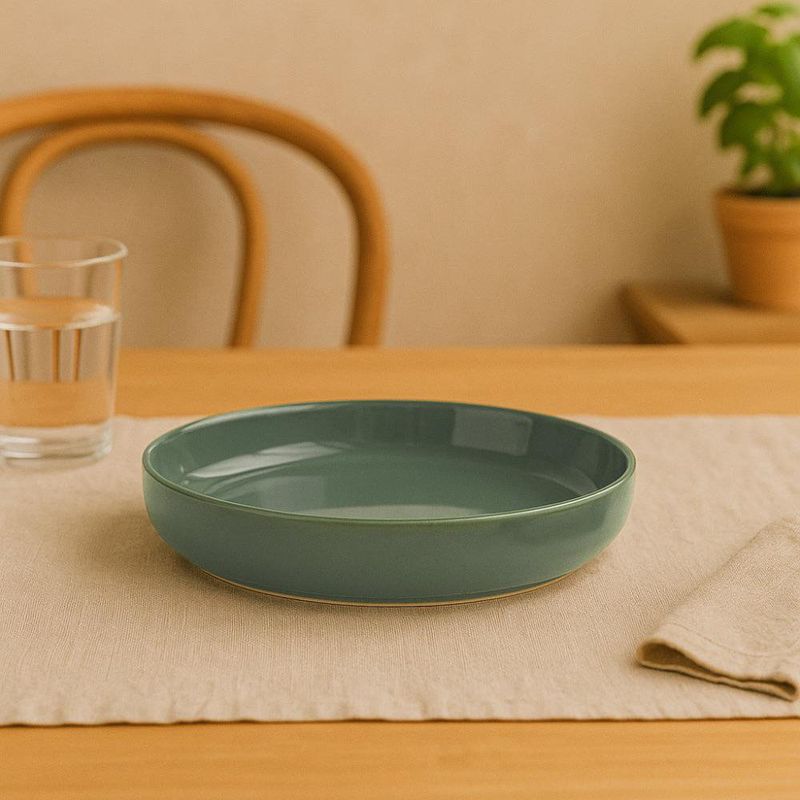 Plato Hondo Verde Oscuro