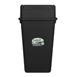 Cesto para Basura Balancín Frontal Color Negro 80 L