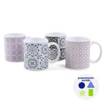 Set de 4 Pocillos de 10.8 Onz Diseños Surtidos