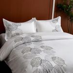 Funda Duvet Bordada Color Blanco King