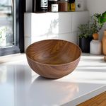 Tazón Redondo Efecto Madera