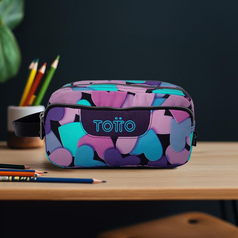 Estuche Multiuso Diseño Corazones Agapec