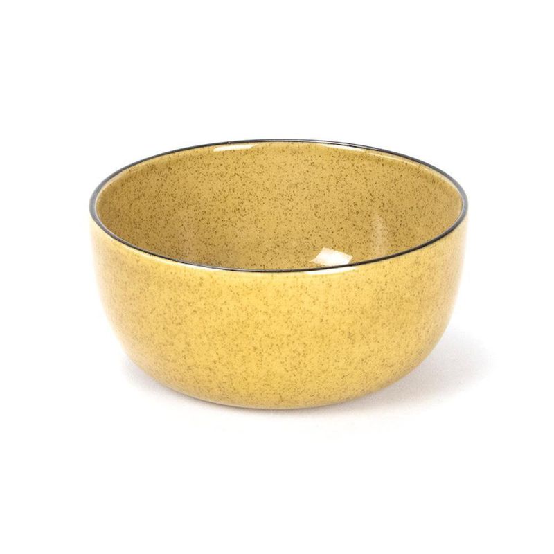 Plato Hondo de Cerámica Amarillo