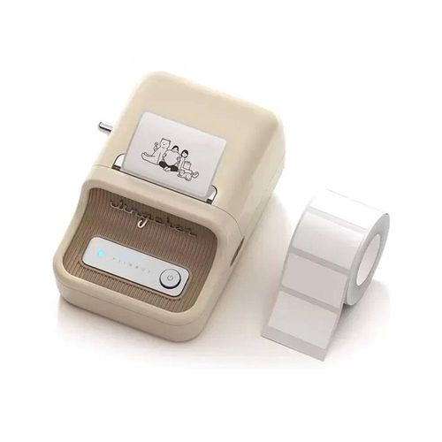 Etiquetadora Bluetooth Portátil Niimbot B21 Diseño Retro Color Crema